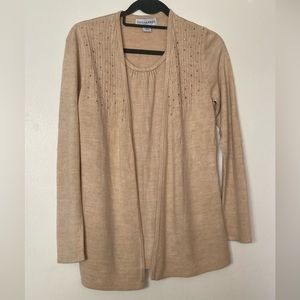 Sag Harbor women’s embellished vintage sweater size S